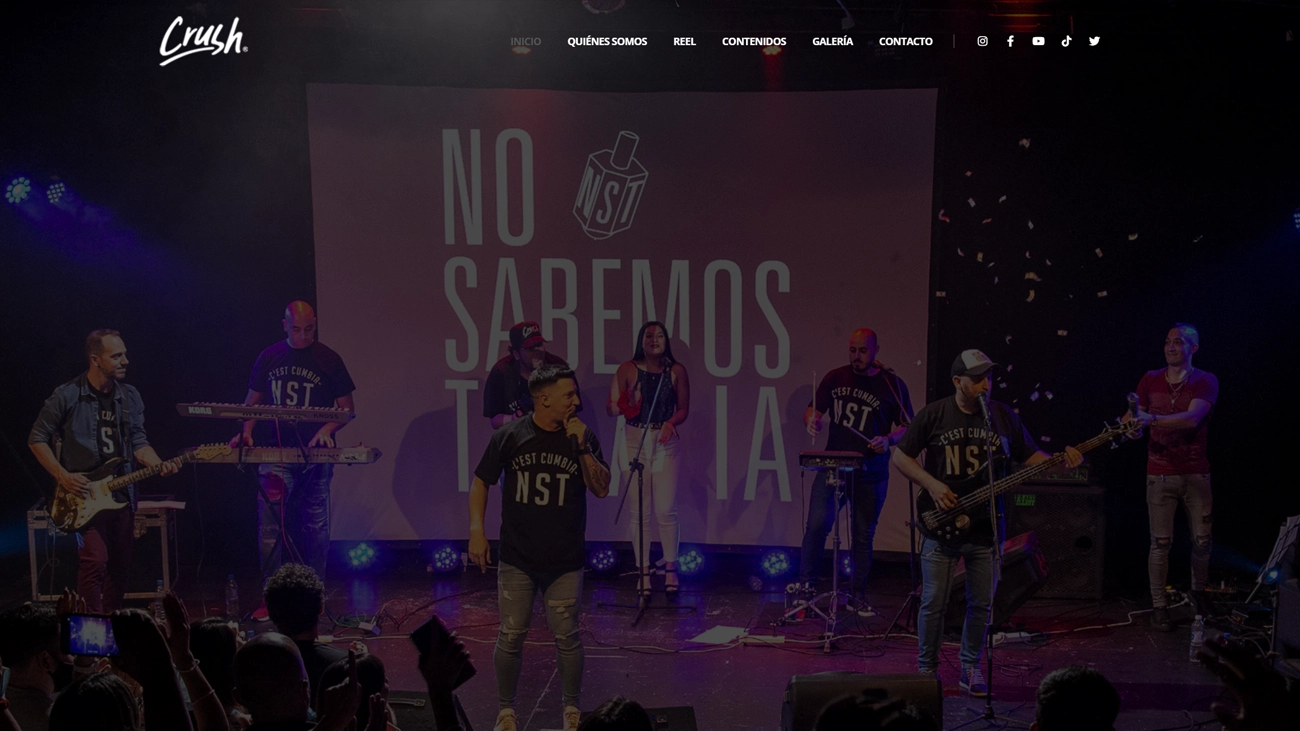 Diseño web para agencia de comunicación – Crush