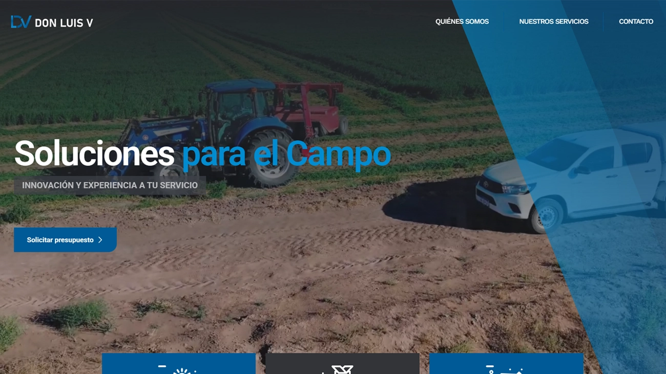 Diseño web para empresa agropecuaria – Don Luis V