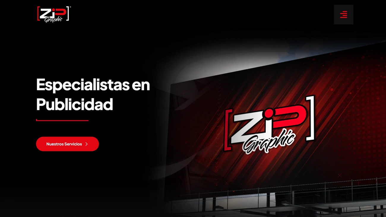 Diseño web para gráfica e imprenta – Zip Gráfica